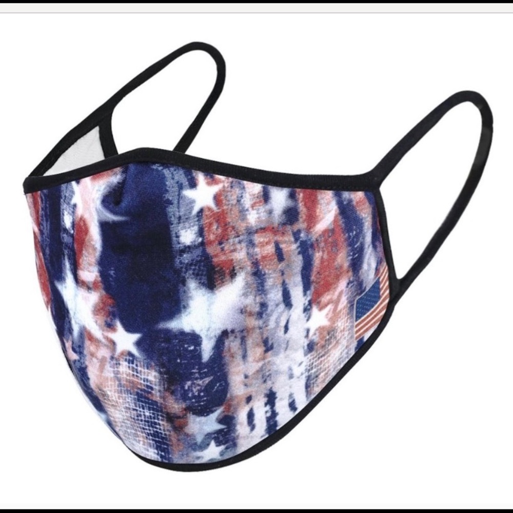 American Flag Tie Dye face mask